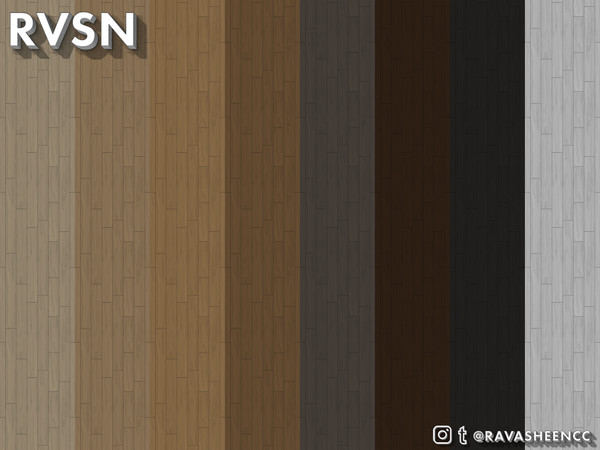 Sims 4 — Two by Floor Narrow Plank Flooring by RAVASHEEN — The 'Two by Floor' plank flooring is the essential hardwood