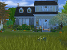 Sims 4 — Autumnal Beach Cottage by MeeLadiSims — Loft style home ready for autumn with great views and light ocean