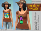 Sims 4 — Stardew Valley T Shirt Bundle by bemybelarus2 — Stardew Valley T Shirt recolors in 4 swatches.