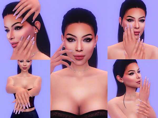 Sims 4 — Pose Pack 24 CAS  by KatVerseCC — Another set of poses for your sims. These are perfect poses for nail or ring