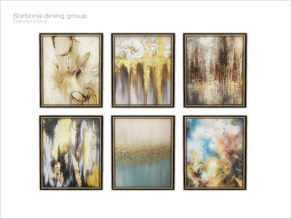Sims 4 — [Sorbona dining] - paint by Severinka_ — Abstract paint From the set 'Sorbona dining group' Build / Buy