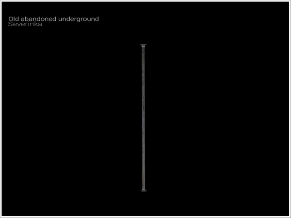Sims 4 — [Old Underground] - handrail v01 straight by Severinka_ — Handrail v01 straight From the set 'Old abandoned