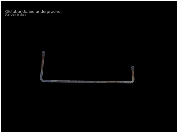 Sims 4 — [Old Underground] - handrail v03 topL by Severinka_ — Handrail v03 top LEFT From the set 'Old abandoned