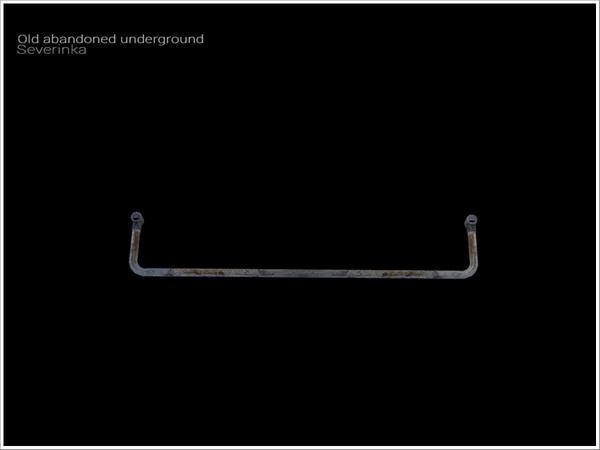 Sims 4 — [Old Underground] - handrail v03 top by Severinka_ — Handrail v03 top From the set 'Old abandoned underground'
