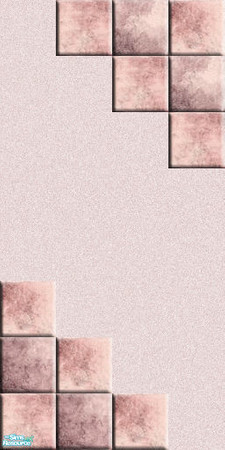 Sims 2 — Sweet Little Butterflies - CT3 by Lorah — The pink tiles in this set create a perfect (girl) child's bath and