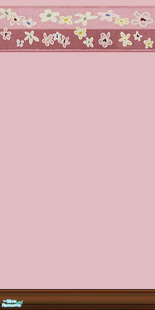 Sims 2 — Sweet Little Butterflies - 2 by Lorah — The pink tiles in this set create a perfect (girl) child's bath and