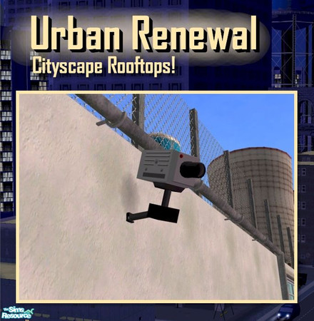 Sims 2 — CCTV Camera by Cyclonesue — A wall-mounted CCTV camera. Features flashing red LED light. Filesize now even