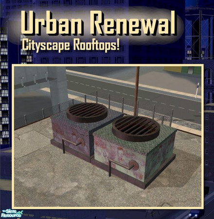 Sims 2 — Air Conditioning Unit by Cyclonesue — Rooftop decorative air conditioning units - in two colours! Suitable for