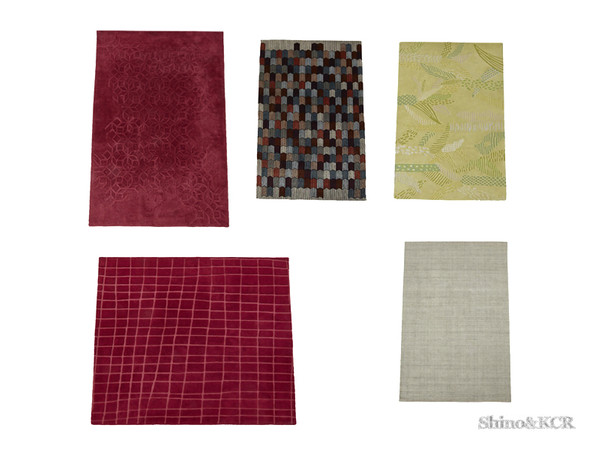 Sims 4 — Dining Rose - Rug by ShinoKCR — Dining Room Furniture inspired by Ligne Roset