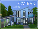 Sims 4 — Little Modern House by cvtrvs — This is a house with two floors, two bathrooms, one big kitchen with living room