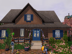 Sims 3 — Le Vieux moulin no CC by sgK452 — This cottage has been made into a modern and comfortable home. On the floor 2