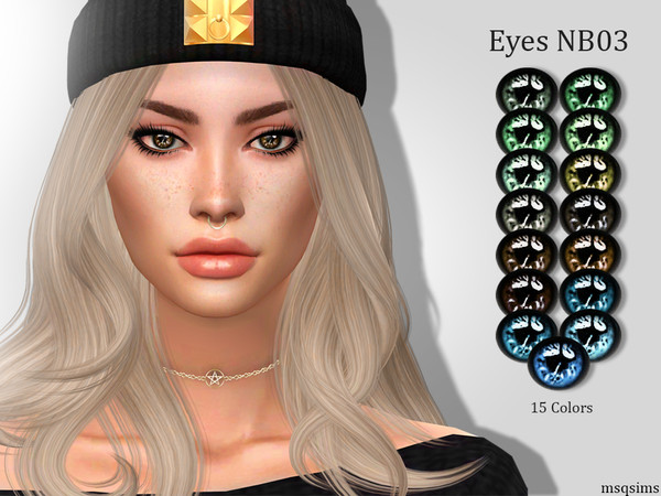 Sims 4 — Eyes NB03 by MSQSIMS — - All Genders - All Ages - 15 Colors - Facepaint Category - Custom Thumbnail - HQ