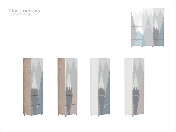 Sims 4 — [Nana nursery] - dresser v03 by Severinka_ — Dresser v03 From the set 'Nana nursery' Build / Buy category: Kids