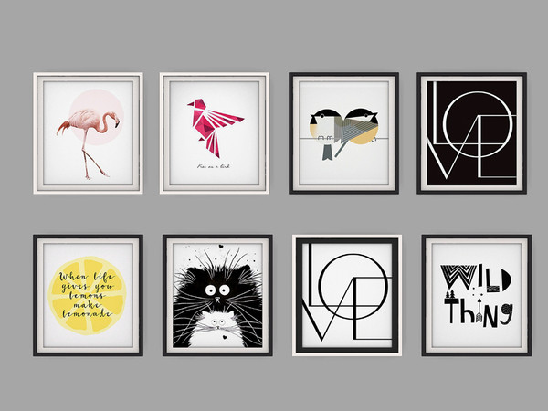 Sims 4 — Twinkle Star Kidsroom - Wall Art by ung999 — Twinkle Star Kidsroom - Wall Art Color Options : 8