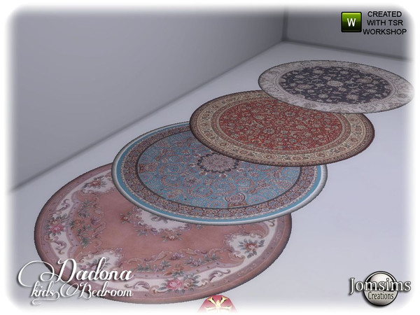 Sims 4 — Dadona kids round rugs by jomsims — Dadona kids round rugs
