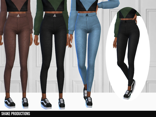 Sims 4 — ShakeProductions 340 - 4 by ShakeProductions — Bottoms/Skin Tight Leggings Handpainted 13 Colors