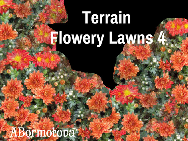 Sims 4 — Terrain Flowery Lawns 4 by abormotova2 — Terrain set of lovely flowery lawns for Sim parks, yards and and all