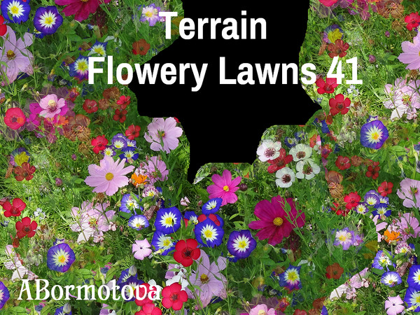 Sims 4 — Terrain Flowery Lawns 41 by abormotova2 — Terrain set of lovely flowery lawns for Sim parks, yards and and all