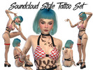 Sims 4 — Soundcloud Style Tattoo Set  by stormiweatherr — I wanted to create a set that didn't really have a theme, so I