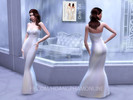 Sims 4 — Long Evening Dresses (Silk Pearl) by hoangphamonline — 
