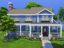Sims 4 — 4358 Wisteria Lane (The Sims 4) by CarlDillynson — This large American-Style home has three bedrooms and two