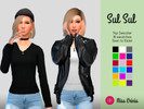 Sims 4 — SUL SUL | Top Sweater by misserinia89 — A beautiful top sweater for your Sims -New Mesh -All LODs -18 swatches
