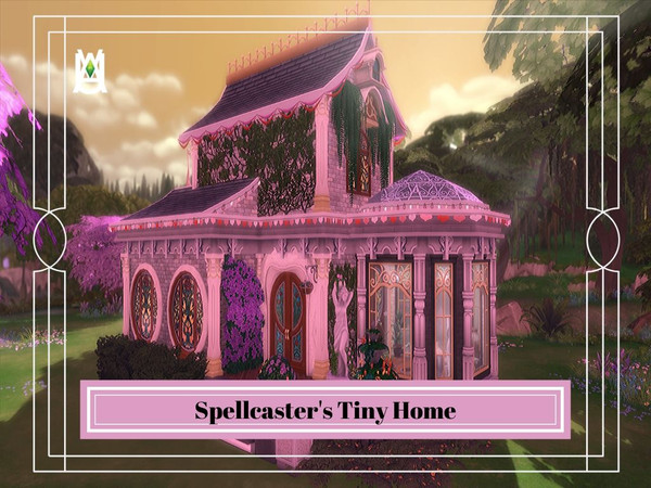 Sims 4 — Spellcaster's Tiny Home by auvastern — Hidden tiny home for a spellcaster. Location Built : Sylvan Glade, Willow