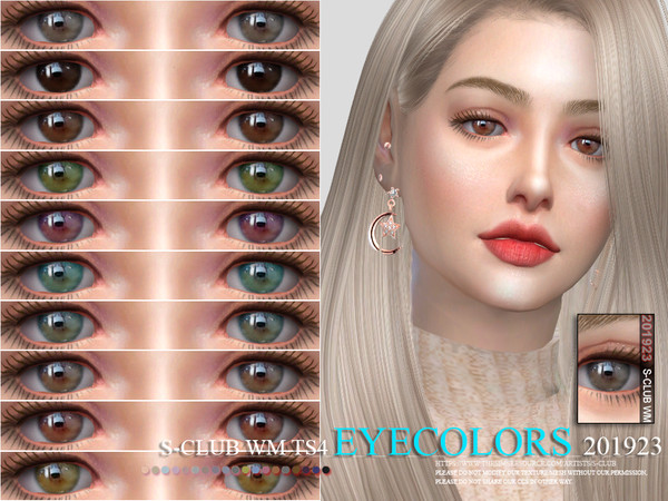 Sims 4 — S-Club WM ts4 Eyecolors 201923 by S-Club — Eyecolors, 13 swatches, hope you like, thank you.