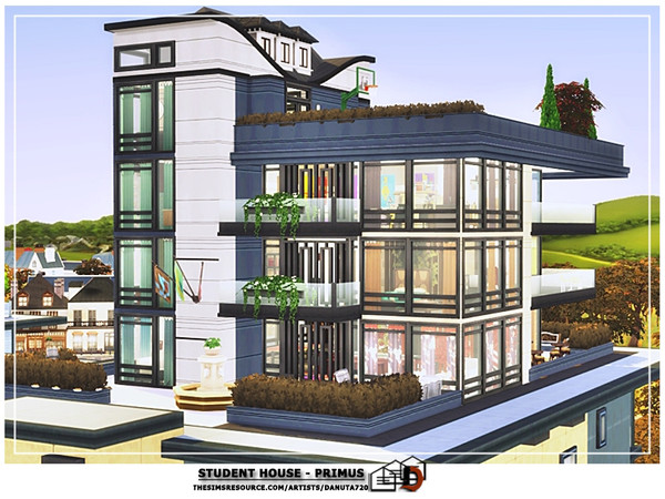 Sims 4 — Student house - PRIMUS by Danuta720 — Student house (for Instytut Foxbury students only) House contains: -