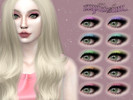 Sims 4 — CUPIDSIM Eyeshadow01 by cupidsim — a sparkly eyeshadow with a swatch for every color of the rainbow.