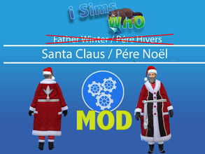 Sims 4 —  by isimswho — Mod that modifies the name of the father winters in Santa Claus and the name of the holiday of
