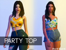 Sims 4 — BackTrack Party Top by BackTrack_ — 20 swatches custom thumbnail all lods hq compatible 