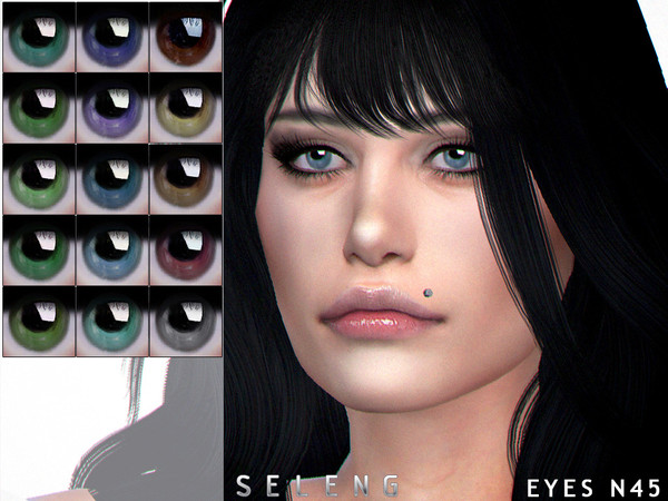 Sims 4 — Eyes N45 by Seleng — Toddler to Elder Female and Male 15 colours Custom Thumbnail HQ mod compatible The picture