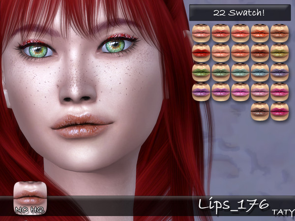Sims 4 — [Ts4]Taty_Lips_176 by tatygagg — - Female, Male - Human, Alien - Teen to Elder - Hq Compatible