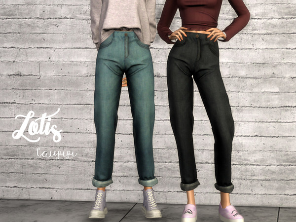 Sims 4 — Lotis by laupipi2 — This are my first jeans with a totally new mesh! Hope you like them New mesh, all LODs 12