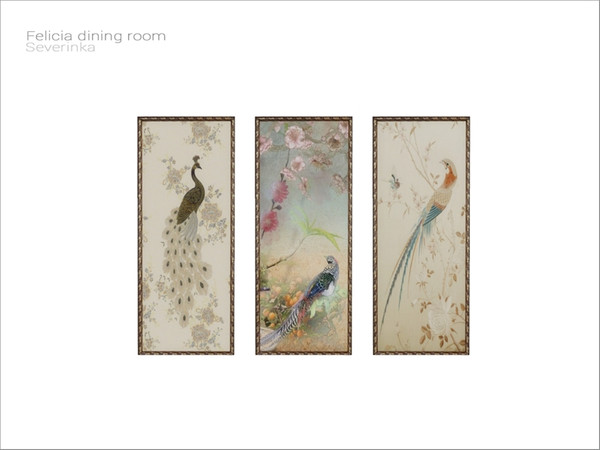 Sims 4 — [Felicia dining] - panno by Severinka_ — Wall panno From the set 'Felicia dining room' Build / Buy category: