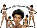 Sims 4 — Monami Frost Inspired Tattoos by stormiweatherr — I obviously love Blackwork, so here is another set that was