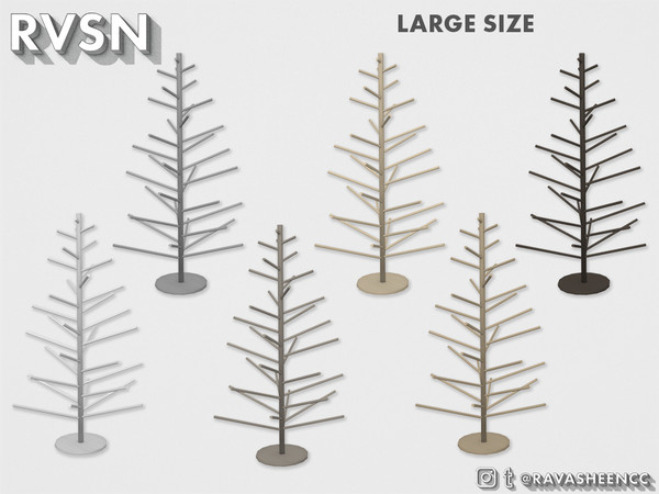 Sims 4 — Feelin' Pine Modern Winterfest Tree - Tall by RAVASHEEN — Have cats? Sick of cleaning up dead pine needles?