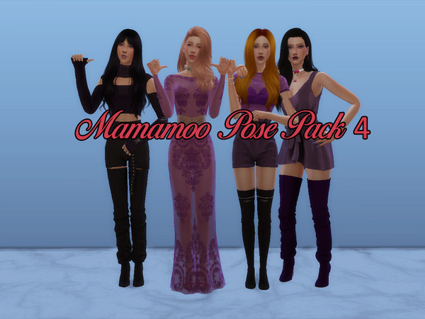 Sims 4 — MAMAMOO - POSE PACK 4 by Marilyly22 — Hi guys, this is my fourth Pose Pack i made! Pose Pack only for the Sims