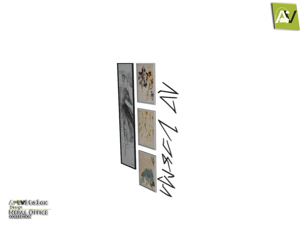Sims 4 — Nepal Paintings And Text by ArtVitalex — - Nepal Paintings And Text - ArtVitalex@TSR, Dec 2019