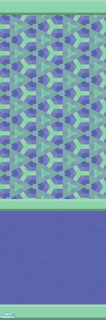 Sims 2 — GEOMS Wall 12_2 by KittenKiss — Ahhh its back again. Third time too - sets of 2 walls (one with pattern, one