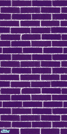 Sims 2 — Purple Brick Wall by jenny_dunagan — My first attempt at making walls and my first upload! Just a simple purple