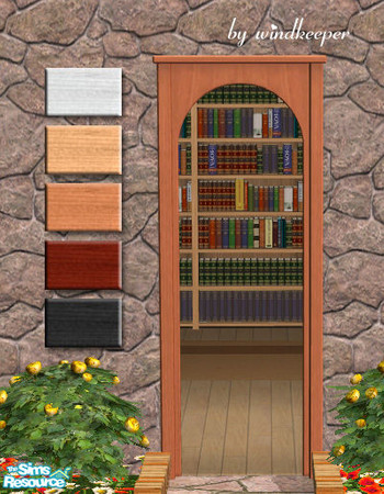 Sims 2 — Rosewood arch diagonal by Windkeeper — Diagonal version of Rosewood arch from this set. Requires that file to