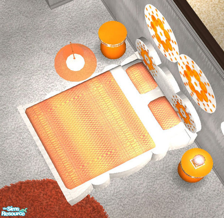 Sims 2 — Romaround Bedroom - Bedding by Cloisonne — 