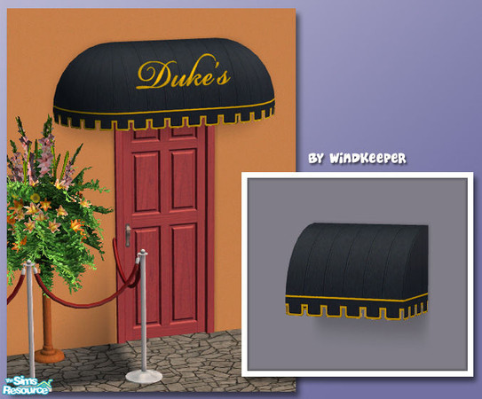 Sims 2 — Window Awning - duke by Windkeeper — Recolor of Window Awning. Requires that file to work. Will appear for all