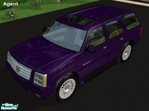 Sims 2 — Royal Rich Purple \'05 Cadillac Escalade by Agent420 — A Royal Rich Purple paint job for the 2005 Cadillac