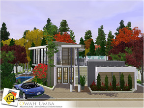 Sims 3 — Owah Umba by Onyxium — On the first floor: Living Room | Dining Room | Kitchen | Bathroom | Park Space On the