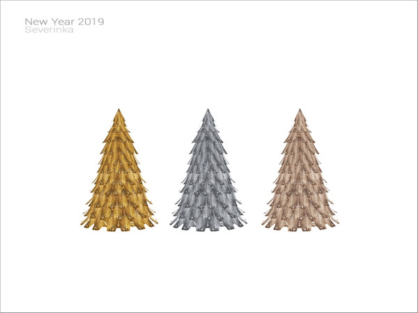 Sims 4 — [NY2019] - Fir-tree decor by Severinka_ — Fir-tree decor From the set 'New Year 2019' Build / Buy category: