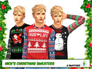 Sims 4 — NICK'S CHRISTMAS SWEATERS by CorruptColours — 8 SWATCHES OF CHRISTMAS SWEATER DESIGNS. 