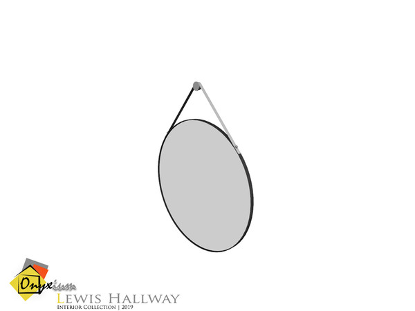 Sims 4 — Lewis Mirror With Rope Round by Onyxium — Onyxium@TSR Design Workshop Hallway Collection | Belong 2019 Year